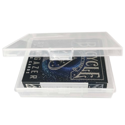 PRODUCT80 BitBins Playing Card Case - Trading or Baseball Card Storage Box - Clear Plastic Carrying Cases for Specialty & Game Cards of All Types - Containers to protect cards (5 Pack)