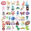 EMOME 204 Sheets Glitter Tattoos for Kids,Individually Wrapped Kids Temporary Tattoos for Girls Boys, Party Favors Birthday Supplies Goodie Bags Stuffers for Kids