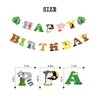 Safari Animals Happy Birthday Banner, Jungle Party Sign Jungle Animals Theme Bunting Party Decorations Supplies for Safari/Jungle Themed Birthday Party