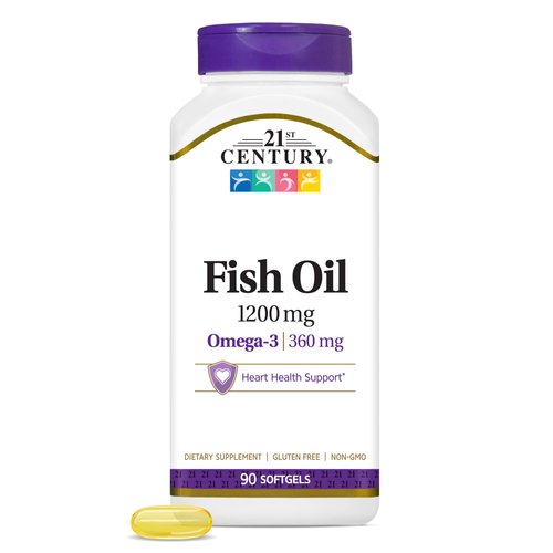 21st Century Fish Oil, 1,200 mg, 90 Softgels