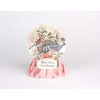 3D Pop Up Snow Globe All Occasion Greeting Card - Perched Bird