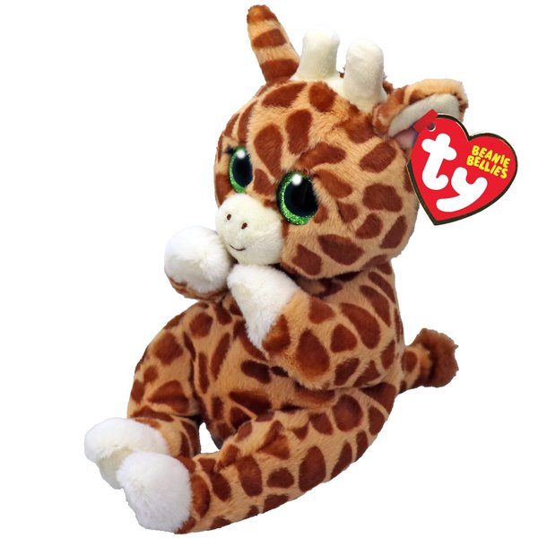TY Tippi Giraffe Beanie Bellies Regular - Squishy Beanie Baby Soft Plush Toys - Collectible Cuddly Stuffed Teddy