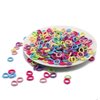 Mini Hair Bands for Girls, Zingso Colored Soft Small Tiny Elastic Hair Ties Rubber Bands Hair Bands Ponytail Holders for Baby Kids Girls (Colourful (100PCS))