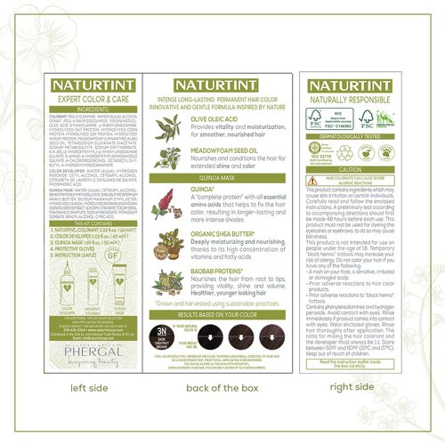 Naturtint Permanent Hair Color 3N Dark Chestnut Brown (Pack of 1), Ammonia Free, Vegan, Cruelty Free, up to 100% Gray Coverage, Long Lasting Results