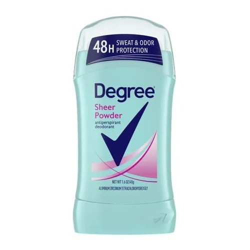 Degree Women Anti-Perspirant and Deodorant Invisible Solid, Sheer Powder 1.6 oz (Pack of 11)