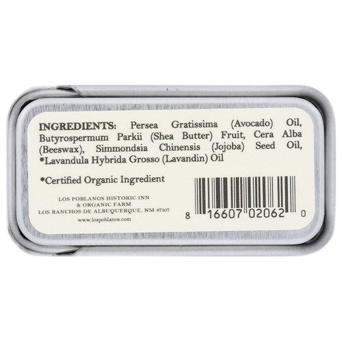 LOS POBLANOS Lavender Lip Salve, 0.2 OZ