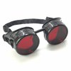 Steampunk Mad Scientist Goggles Rave Glasses Costume Eye Protection Goggles Welding Style Red