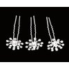 yueton 10pcs Bling Starry Crystal Rhinestone Bridal Wedding Hair Pins Women Headwear Hair Accessories (Clear)