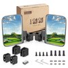 10L0L Golf Cart Mirror, No-drilling Side Rear View Golf Cart Mirrors Compatible with EZGO Club Car Yamaha Golf Cart and Others (Black Clips)