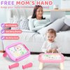 Officygnet Toddler Toys for 1 2 3 Year Old Girls, 2 Pack Magnetic Drawing Board for Kids, Doodle Board for Toddler 1-2 & 2-3, Learning Toys for Toddler Age 1-3, Christmas Birthday Gifts for Baby Girls