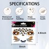 Cool Lion Face Stickers Fashion Leopard Face Jewel Sticker Glitter Sparkling Face Art Stickers Kid Crystals Tattoos Sticker Party Face Eye Decoration for Cosplay,Make Up,Festival Party 2Pcs