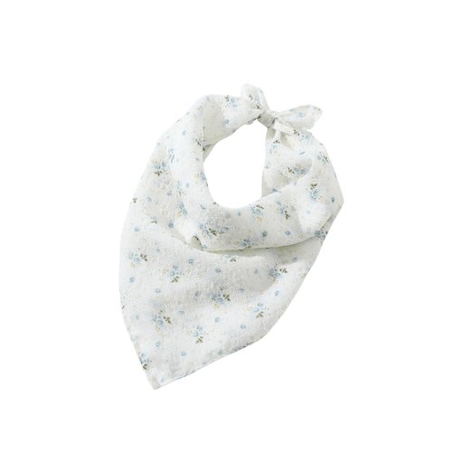 Verdusa Headbands for Women Flower Boho Cute Headbands Floral Hair Scarf Headbands Tie Up Hair Bands Blue One-Size