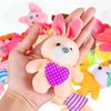 Skylety 50 Pcs Mini Stuffed Animals Set Cute Safari Plush Animal Toys Bulk Tiny Plush Keychain Animals Decoration for Teacher Student Award Decorations Party Favors