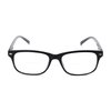 Readers Readers.com Reading Glasses: The Williamsburg Bifocal, Plastic Retro Square Style for Men and Women - Black, 1.75