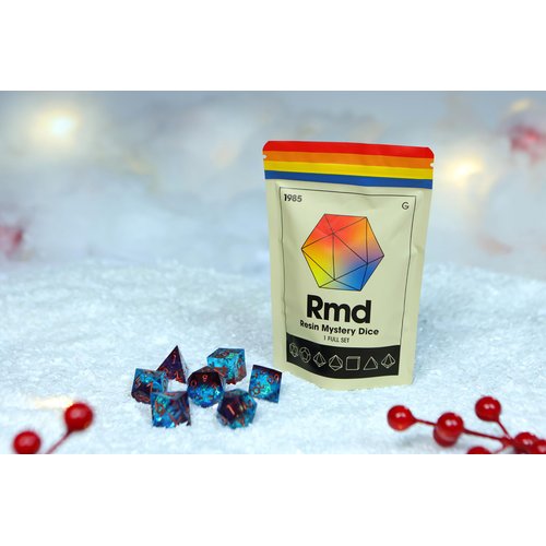 Sharp Edge Dice Set for DND for Dungeons and Dragons Ttrpg Games, Multi-Sided RPG Polyhedral Resin Roleplaying Games | Collectable Dice (Resign Mystery dice)