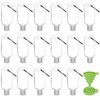 Abodhu 30Pcs Empty Hand Sanitizer Travel Bottles with Keychain 2.03oz/60ml Portable Clear Leakproof Portable Refillable Plastic Squeeze Containers for Hand Sanitizer