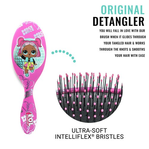 Wet Brush Lol Dolls Original Detangler Brush, VRQT, Ultra-Soft IntelliFlex Bristles Glide Through Tangles with Ease, Pain Free Comb for Women, Men, Boys and Girls