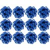 The Gift Wrap Company Decorative Confetti Gift Bows, Medium, Royal, pack of 12