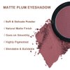 Mysense Matte Plum Single Eyeshadow Palette, Pressed Powder Eye Shadow Makeup, High Pigment Long Lasting Vegan & Cruelty Free, 205# Friskie