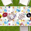 Hegbolke Dog Party Supplies Serve 20-81Pcs Plates Napkins Tablecloth Forks Set for Doggy, Kids, Dog Birthday Party Decorations Dog Theme Party