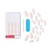 KISS Gel Sculpted, Press-On Nails, Nail glue included, Hold Me Closer', Off White, Long Size, Coffin Shape, Includes 28 Nails, 2g Glue, 1 Manicure Stick, 1 Mini file