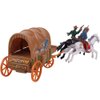 Western Figures Horse Carriage Model Playset Plastic West Figurines Riding Horse Action Figure Educational Toys Table Decoration for Boys Girls Kids