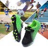 Hanani Kids Soccer Shoes Boys Baseball Cleats Girls Softball Cleat Outdoor & Indoor Firm Ground Youth Football Shoe Anti-Slip Comfortable Flexible Running & Training Unisex Child Black/Green