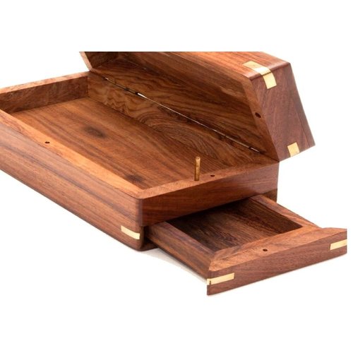 Gift Secret Box Brainteaser Puzzle Case Trick Opening Drawer Storage Organiser Unique Artisan Brain Teaser Gifts for Her, Girlfriend, Men