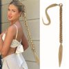 32 Inch Long Braided Ponytail Hair Extensions Wrap Around Ponytail DIY Straight Pony Tails Extensions for Black Women Elastic Ponytail Extensions Girls Magic Paste Ponytail (27/613#)