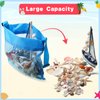 Boao 20 Packs Beach Bag Seashell Bag Mesh Beach Bag Collecting Bag Beach Sand Toy Colorful Seashell Bag for Holding Beach Toys for Outdoor Beach Activities(9.45 x 9.06 Inch)