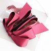 Generic 2 PCS Ribbon Bow Banana Clip Vertical Ponytail Claw Clip Bowknot Hair Clip for Women Girls Korean Style Banana Barrette Sweet Hair Accessories Ponytail Holder, Black,red
