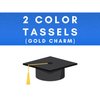 Class Act Graduation Graduation Tassel - Gold Charm - 2 Color, 2023, Green/Gold