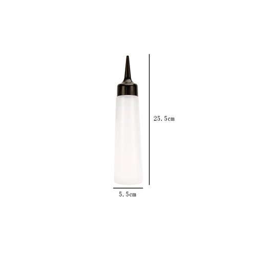 lasenersm 2 Pieces Hair Dyeing Bottle Hair Coloring Bottle Hair Application Bottle Hair Color Applicator Bottle Shampoo Bottle Shampoo Pot with scale(Black, 250ml)