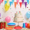ADXCO Paper 72pcs 7inch Rainbow Plates, Waterproof, Durable, Disposable Party Supplies for Birthday, Picnic, Baby Shower, All Seasons, 6 Colors