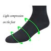 Yomandamor 4 Pairs Mens Over the Calf Compression/Diabetic Dress Socks with Seamless Toe Size 13-15