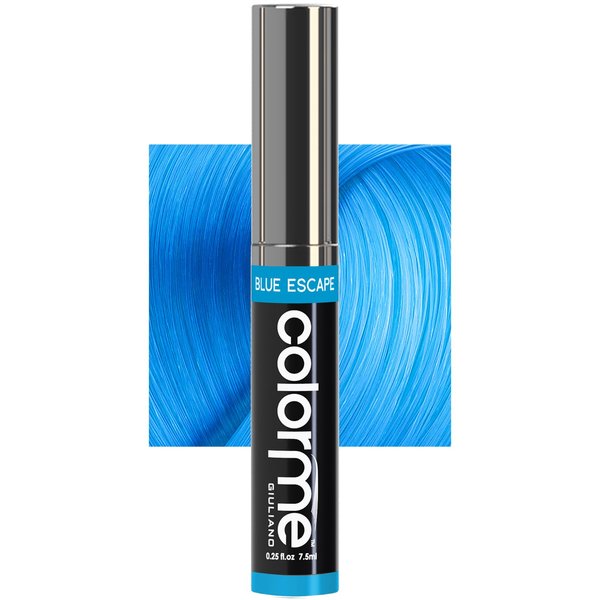 Colorme Root Touch Up Temporary Hair Mascara to color and Blend Semi Permanent Dye regrowth. Washes Out (BLUE)