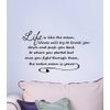 Wall Decal Life is like the ocean waves will try to knock you down and push you back to where you started but once you fight through them, the entire ocean is yours. cute ocean Vinyl Wall Decor Quotes Sayings Inspirational wall Art