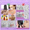 Yosca 6 Pcs Self Adhesive Face Gems, Rhinestone Stickers for Face Eye Nail Hair Body Makeup, Face Gems, Nail Rhinestones, Pearl Stickers for Halloween Christmas Diwali Concert Crafts Rave Accessories
