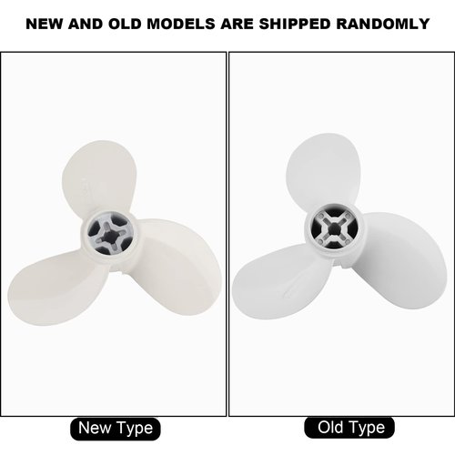 Boat Propeller, 7 1/4 5-A 3 Blades Aluminum Propeller Boat Motor Outboard Motor for Hangkai 3.5HP