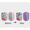 Vivace 4Pack 48Tips Color Changing Under Sun Fake Nails, Artificial Preglued Junior Sticker Nails 11461 etc (Sun 1)