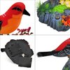 Tipmant Cute Electronic Birds Toys Pets Simulation Realistic Move Chirp Electric Office Home Desk Decor Decoration Kids Birthday Gifts (Red)