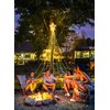 Christmas Decorations Star String Lights - 344 LED 11.8ft 9 Strands Waterfall Tree Lights with Topper Star, 8 Lighting Modes Christmas Lights Indoor Outdoor Decorative for Wedding Yard Party Home