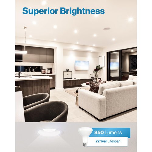 Sunco Lighting 8 Pack BR30 LED Bulbs Indoor Flood Lights 11W Equivalent 65W, 5000K Daylight 850 Lumens, E26 Base, 25,000 Lifetime Hours, Interior Dimmable Recessed Can Light Bulbs - UL & Energy Star