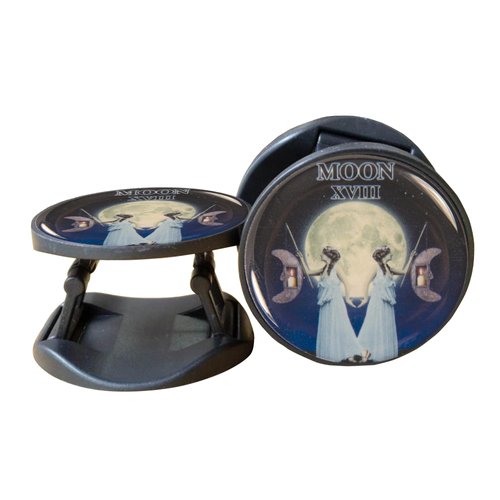 NoMonet The Moon Tarot Card Adjustable Phone Stand, Phone Holder - Spirituality Divination Mystic New Age Unique - Original Artwork