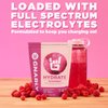Gnarly Nutrition Hydrate Electrolyte Powder - Exercise Hydration Drink Mix, NSF Contents Certified, Electrolyte Solution, Performance & Recovery - Raspberry, 14.10 Oz