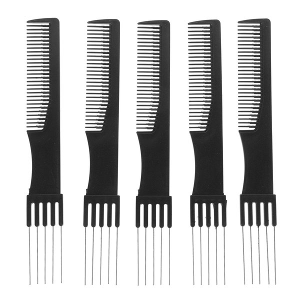 FOMIYES 5pcs Hair Combs for Women Women's Hair Clips Hair Teasing Comb Hair Salon Tools Professional Hair Comb Womens Hair Clips Hair Fork Hairpin Metal Miss Steel Needle Comb Pointed Tail