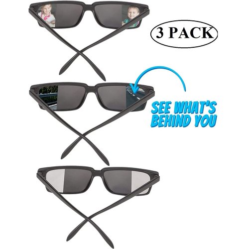 Zugar Land Top Secret Spy Glasses For Kids - Rear View Sunglasses. View Behind You! Detective Gadget. Perfect Party Favors. (1 Pack)