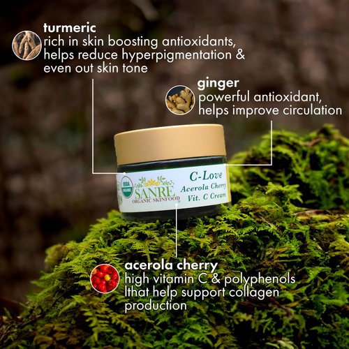 SANRE Vitamin C Facial Moisturizer, 1.1 OZ