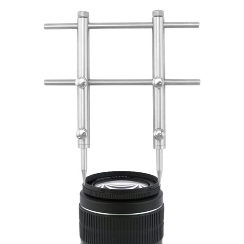 QWORK Camera Lens Openning Repairing Tool Kit, DSLR Camera Tool Set, 3/8" to 3-15/16" Lens Repair Set, Anti-Magnetic 3 Tips, 6 Screws and 2 Hexagon Wrench for Canon Nikon Sony Olympus Camera