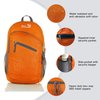 Outlander Packable Handy Lightweight Travel Hiking Backpack Daypack-Orange-L